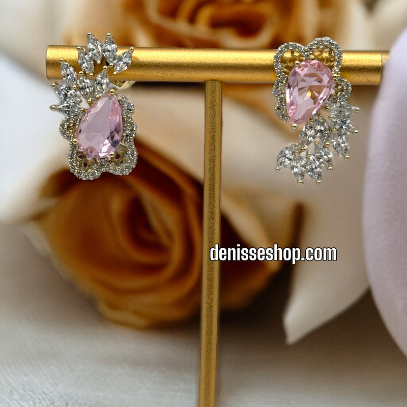 14K PINK EARRINGS E362