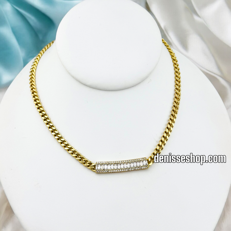 14K ELEGANT CUBAN NECKLACE N222