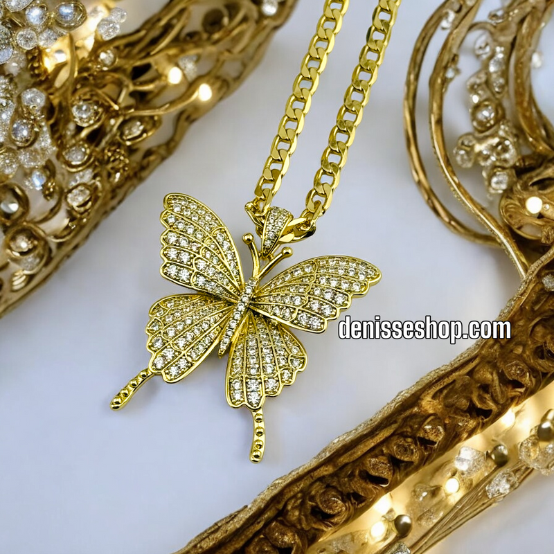 14K BUTTERFLY PENDANT P405