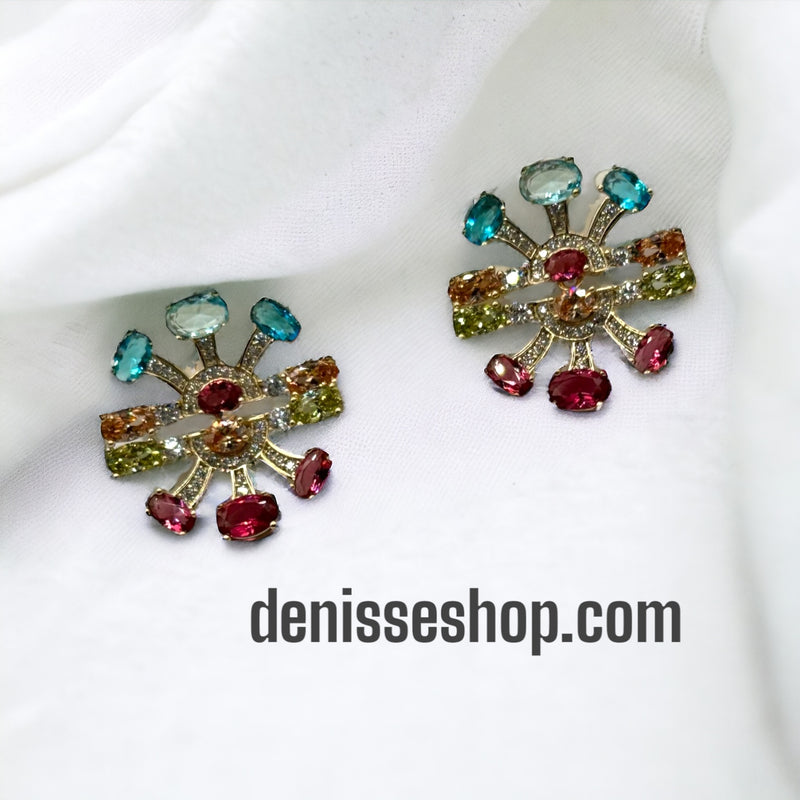 14K Colorful Earrings E208