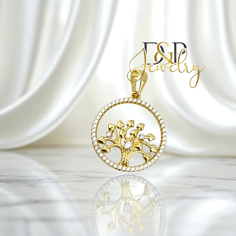 14K LIFE TREE PENDANT P877