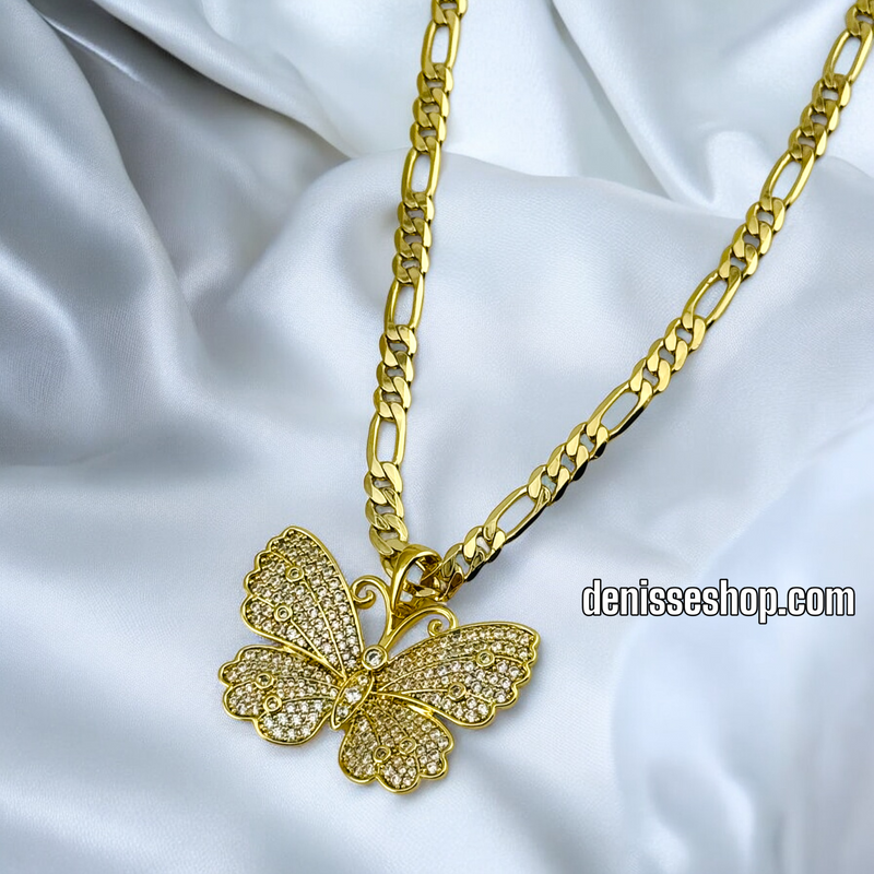 14K SHINY BUTTERFLY PENDANT P510