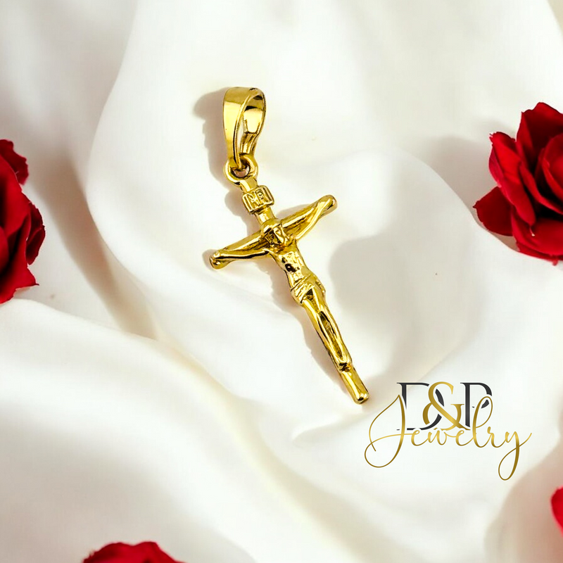 14K SMALL CRUCIFIX PENDANT P841