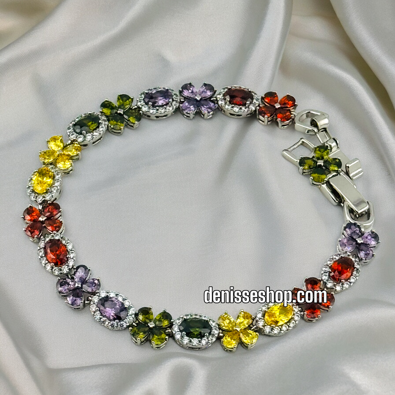 SILVER COLORFUL BRACELET BR409