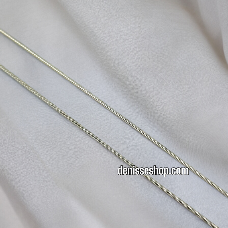 MOUSE TAIL SILVER CHAIN 1 MM C518