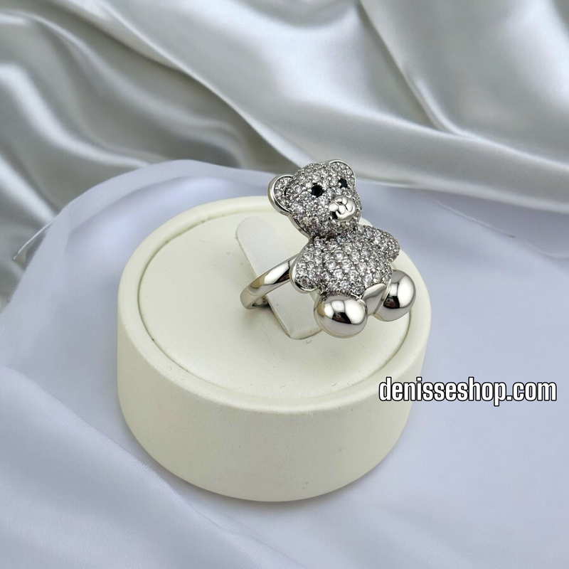 14K WOMEN/SILVER FASHION BEAR RING RG326