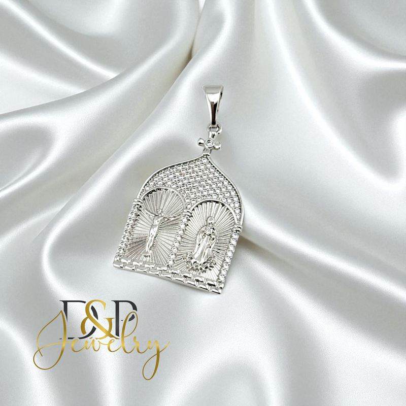 14K SILVER/MARY/CRIST PENDANT P918