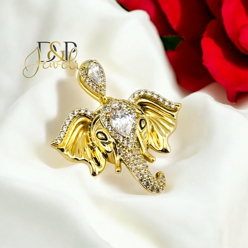 14K ELEPHANT HEAD PENDANT P830