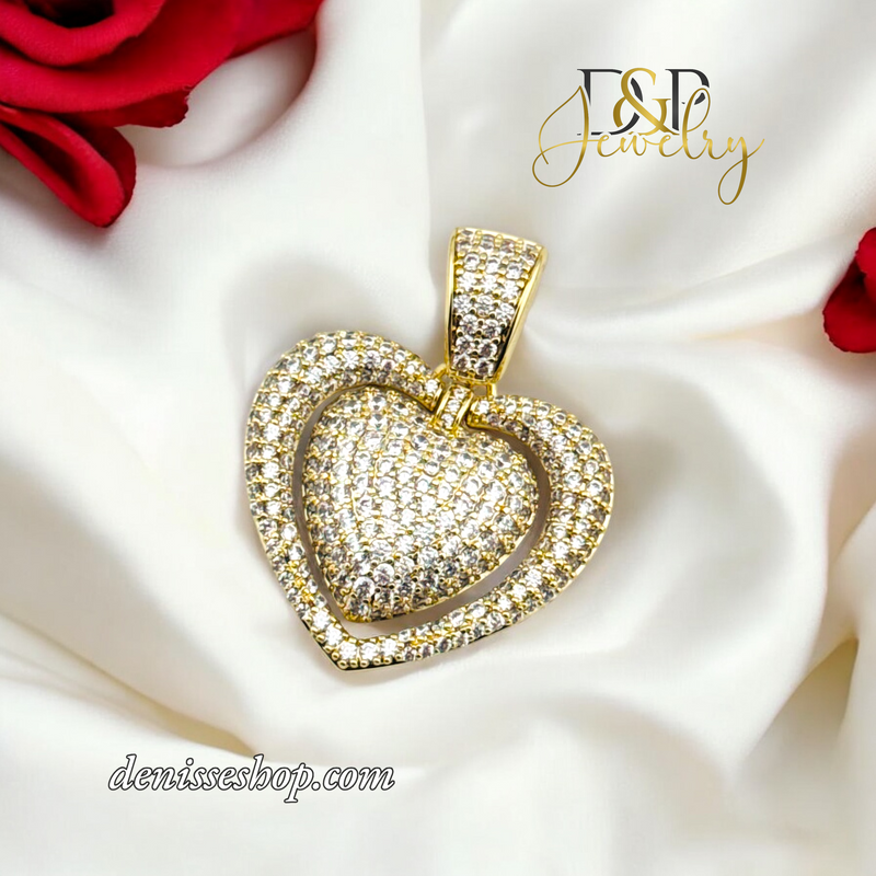 14K WOMEN HEART PENDANT P684