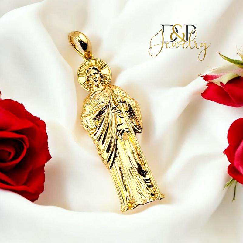 14K ST JUDE BIG PENDANT P789