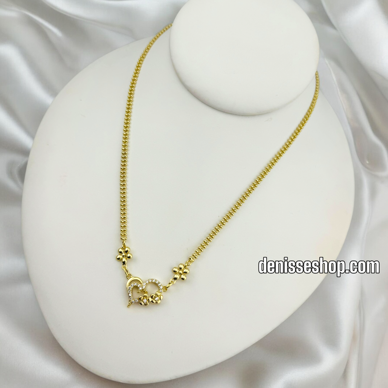 14K HEART NECKLACE N211