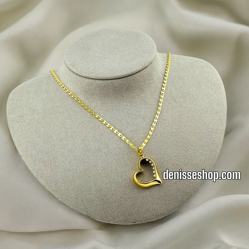 14K HEART PENDANT P391