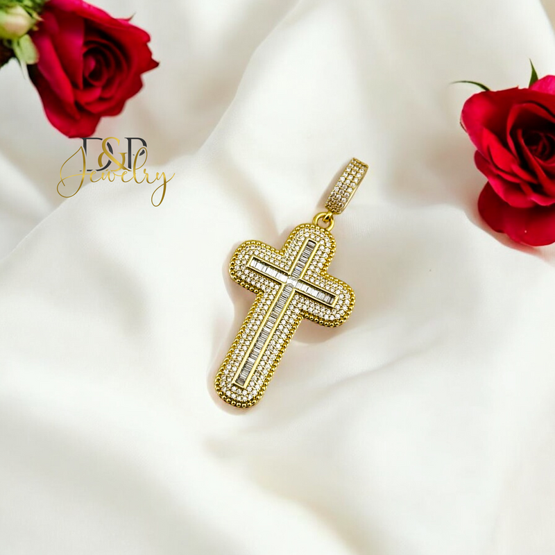 14K WOMEN / CROSS PENDANT P738
