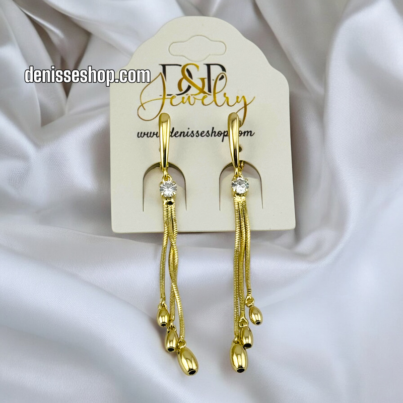 14K WOMAN GOLD EARRING E747