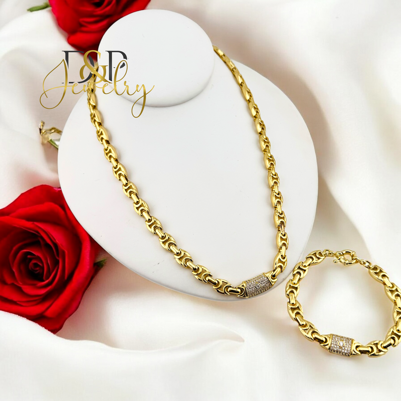 14K DESIGN NECKLACE SET N264