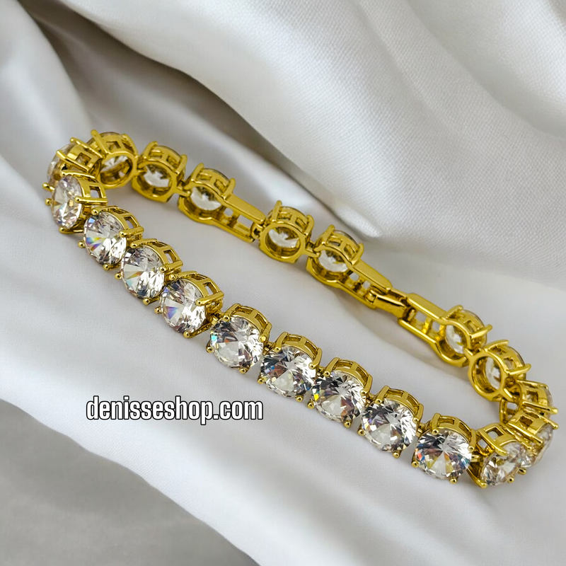 14K / WHITE STONE BRACELET BR543