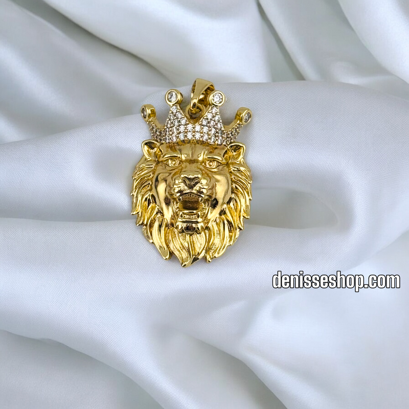 14K MEN LION BIG PENDANT P655