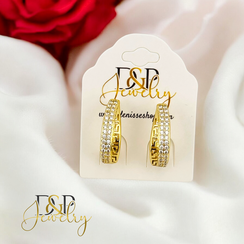 14K LONG  HOOP EARRING HP650