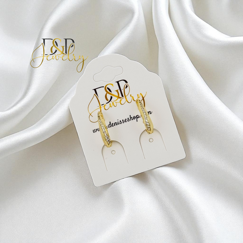 14K GOLD/THIN HUGGIE  EARRING E1000