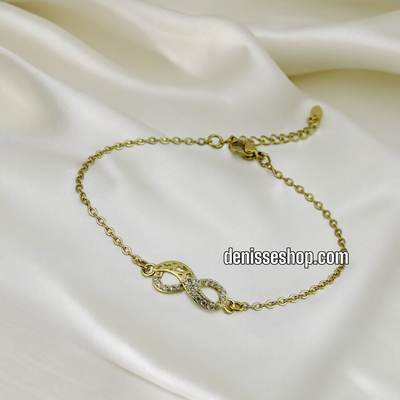 14K INFINITY BRACELET BR363