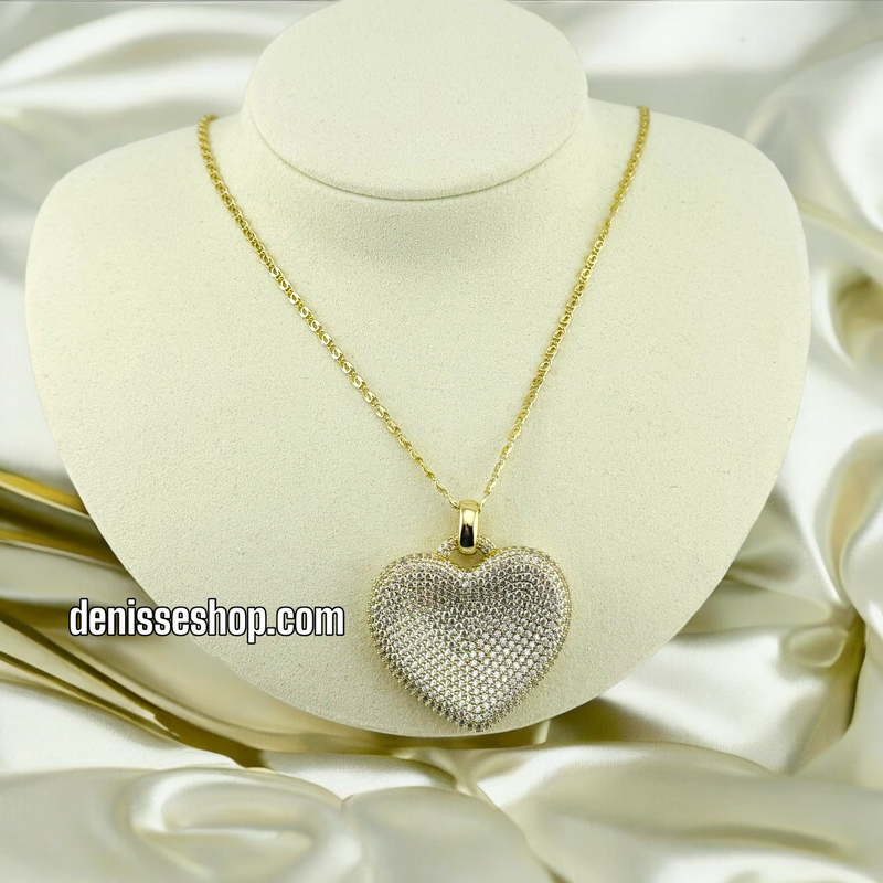 14K HEART NECKLACE N26