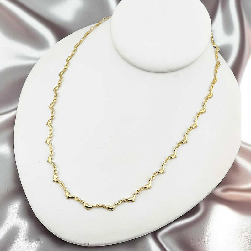 14K DOLPHIN DESIGN CHAIN CH137