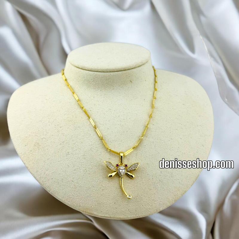 14K DRAGONFLY NECKLACE 18&