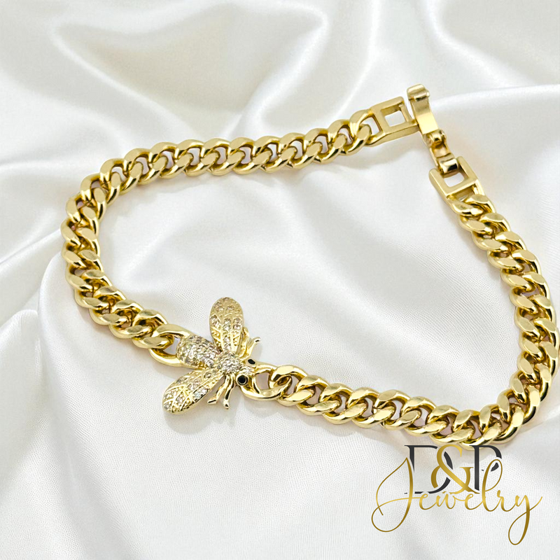 14K BEE GOLD BRACELET BR782