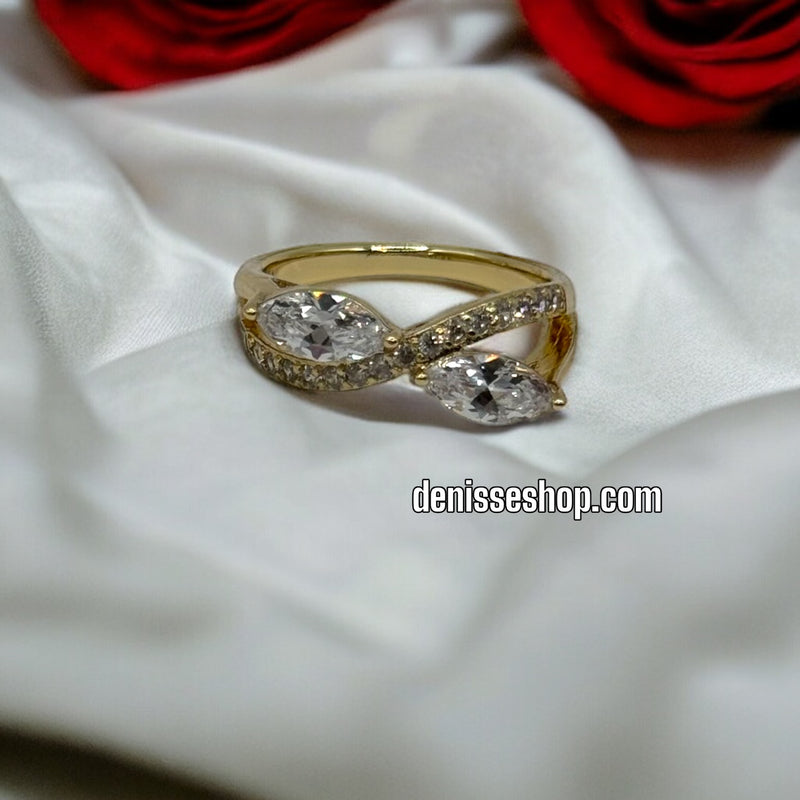 14K WHITE RING RG121