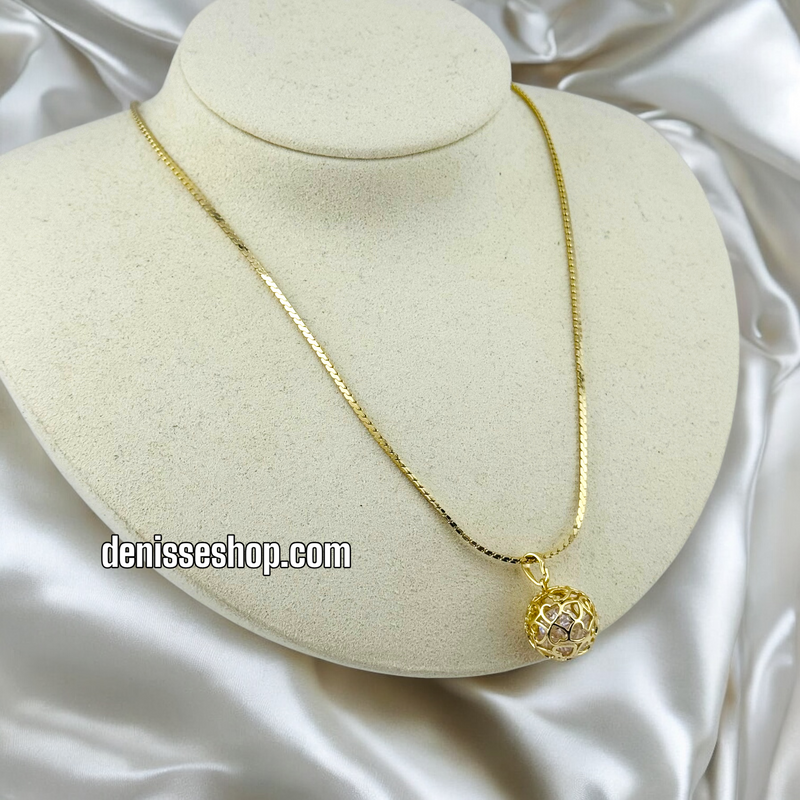 14K WOMEN/ SPHERE NECKLACE N141