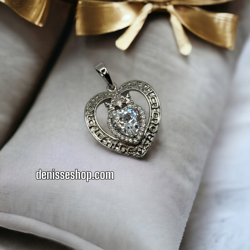 SILVER HEART PENDANT P167