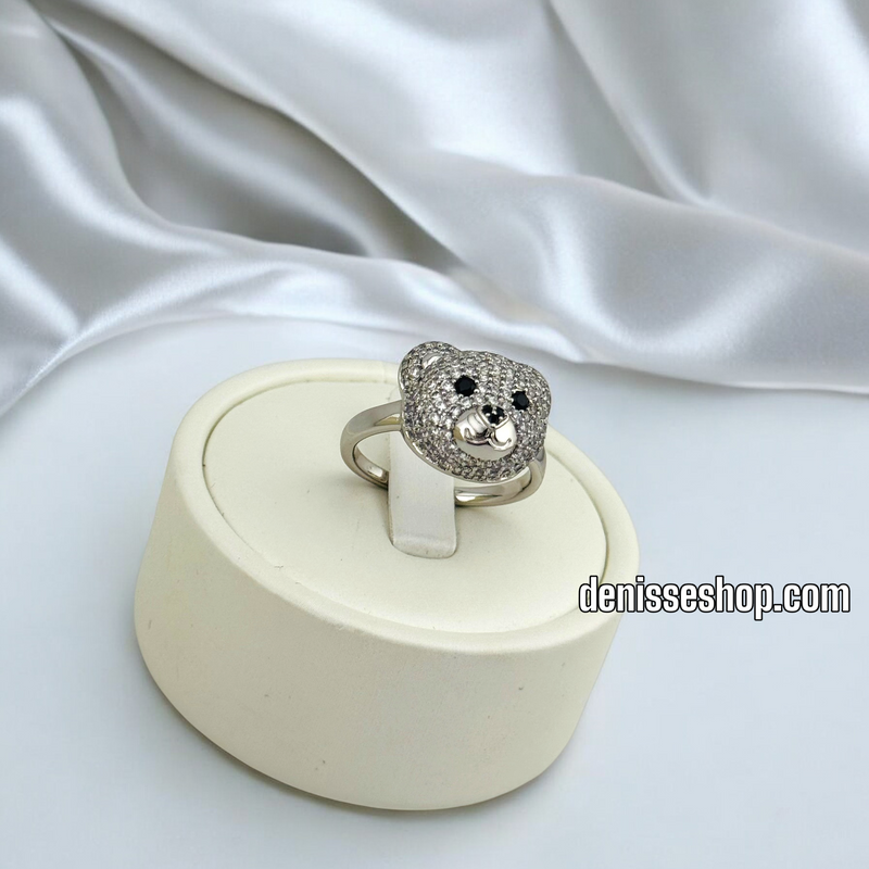 14K WOMEN/SILVER FASHION BEAR RING RG325