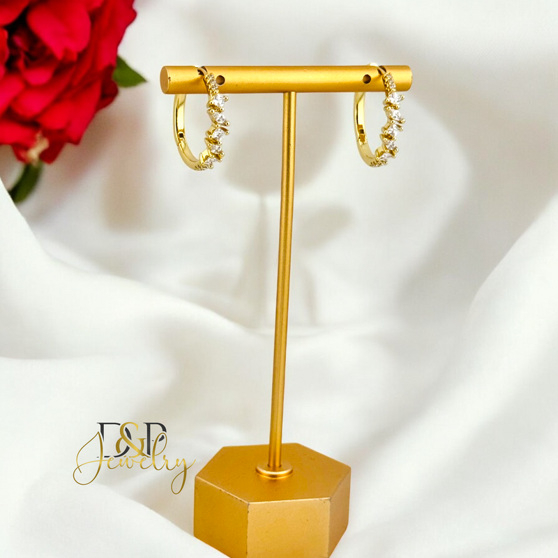 14K FANCY THIN HOOP HP699