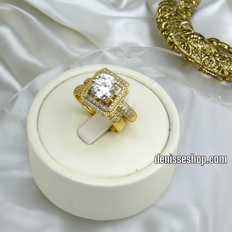 14K DOUBLE WEDDING RING RG240