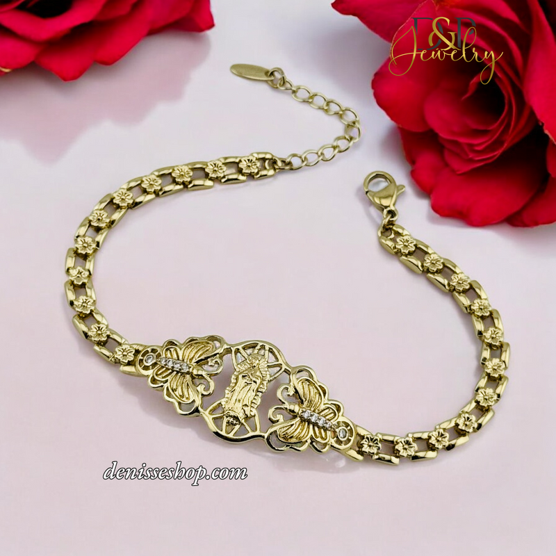 14K VIRGIN MARY BRACELET BR656