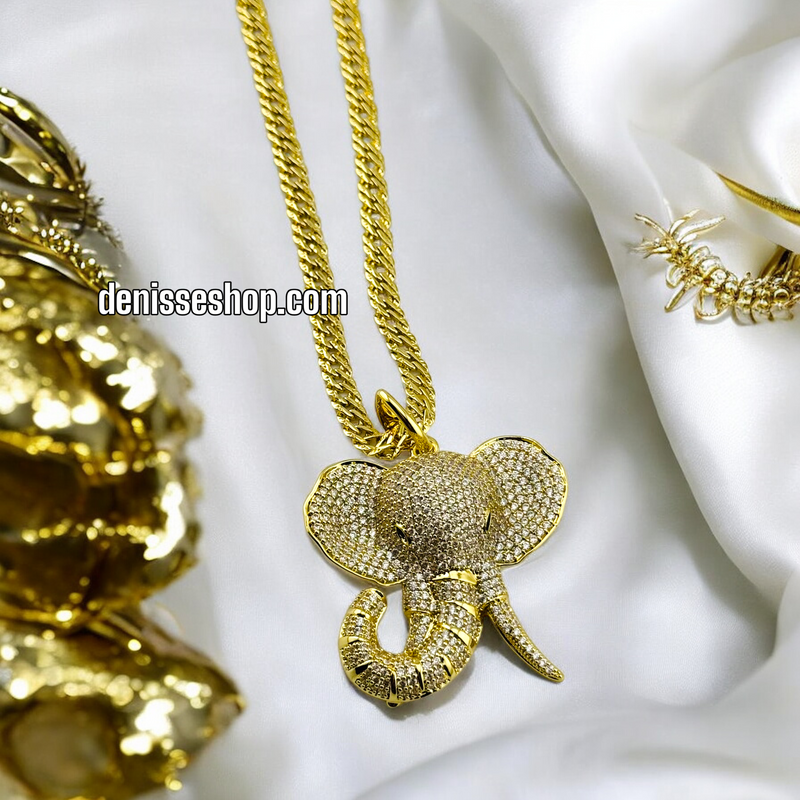 14K FASHION ELEPHANT PENDANT P456