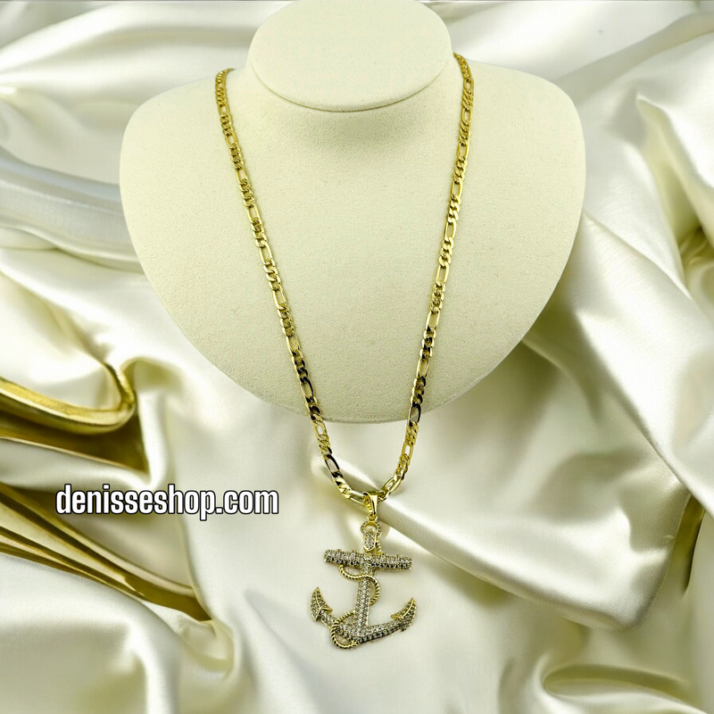 14K ANCHOR PENDANT P416