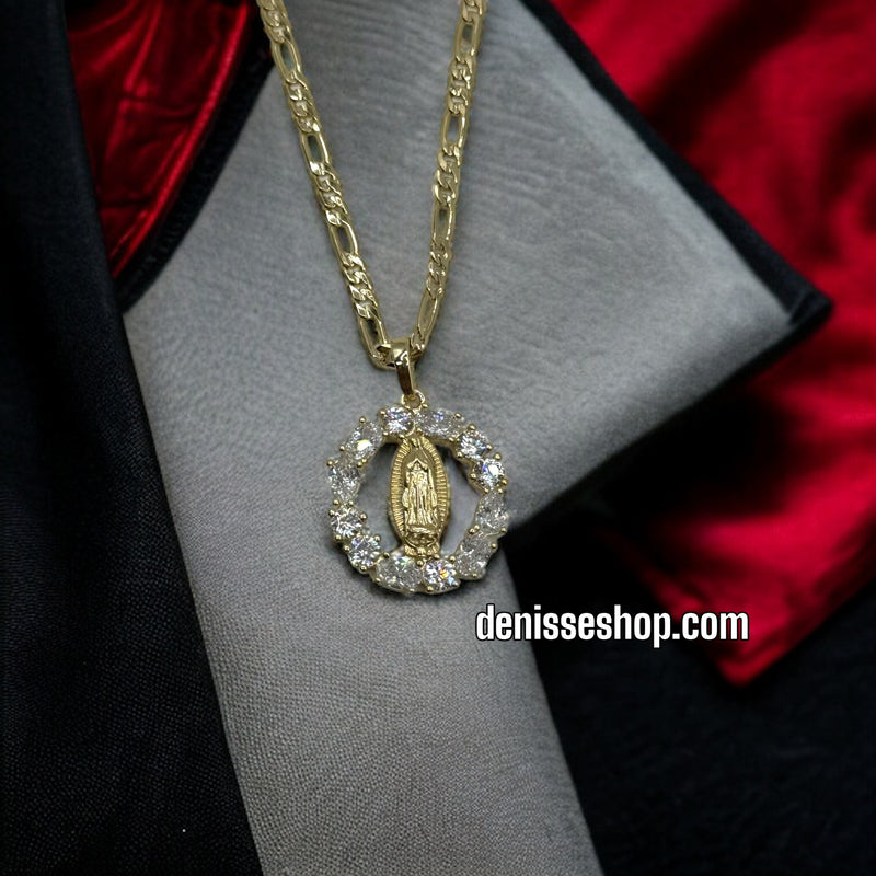 14K GUADALUPE PENDANT P245 (CHAIN NO INCLUDED)