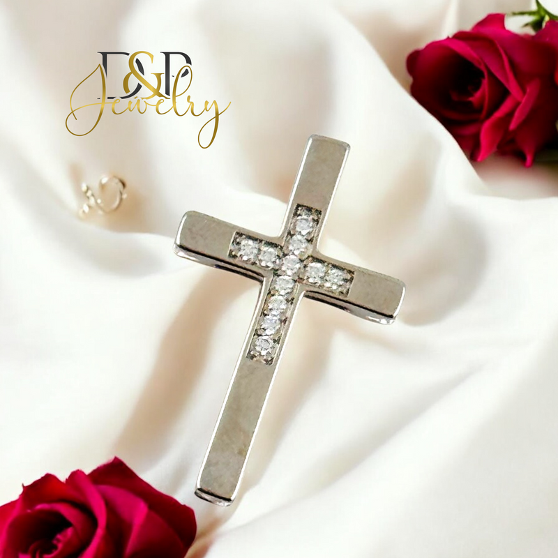 SILVER CROSS PENDANT P855