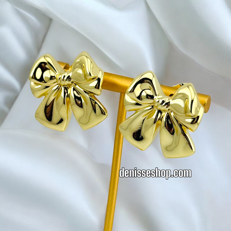 14K FASHION GOLD EARRING E589