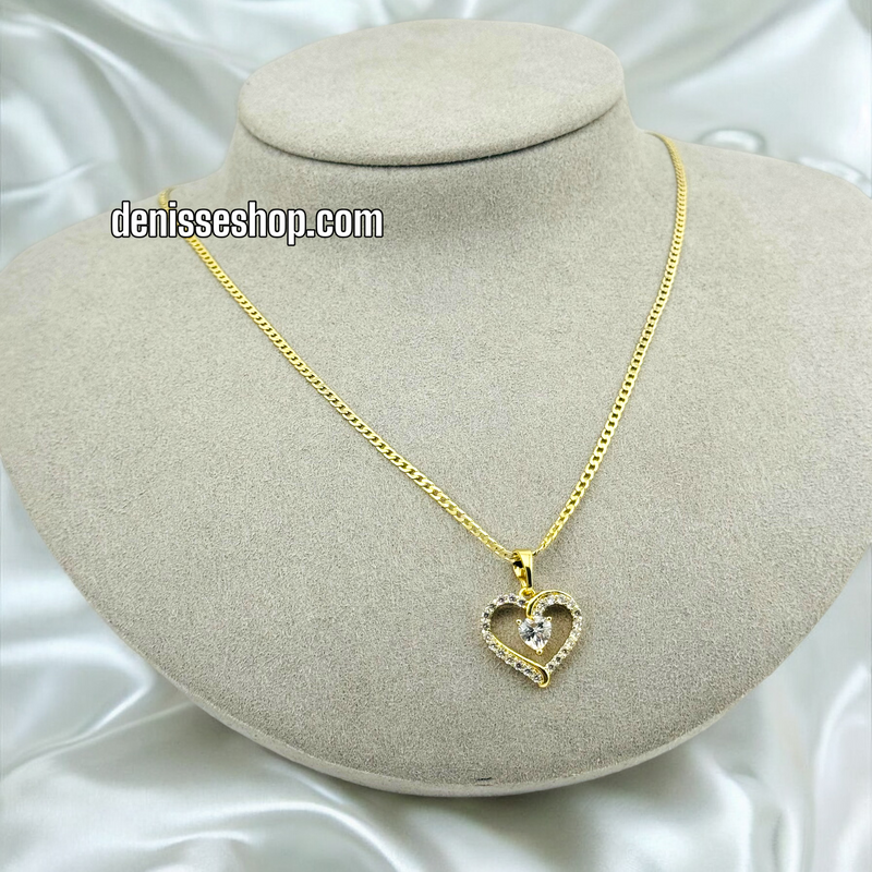 14K HEART PENDANT P431