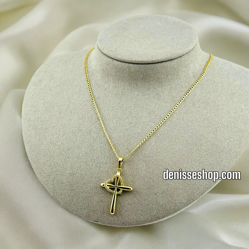 14K CROSS PENDANT P381