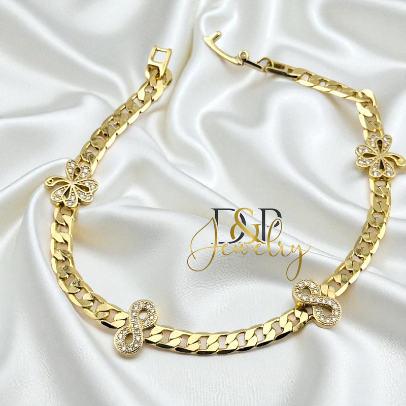 14K INFINITY BRACELET BR792