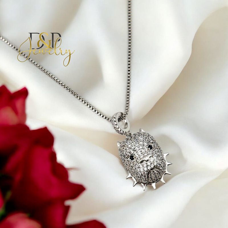 SILVER BULLDOG PENDANT P795