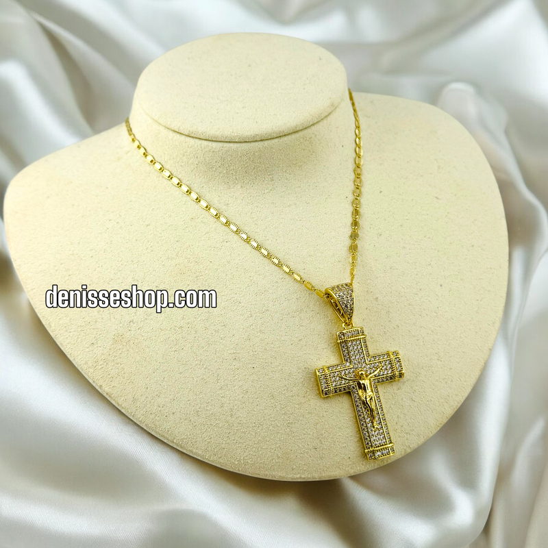 14K / WOMAN CROSS PENDANT P599