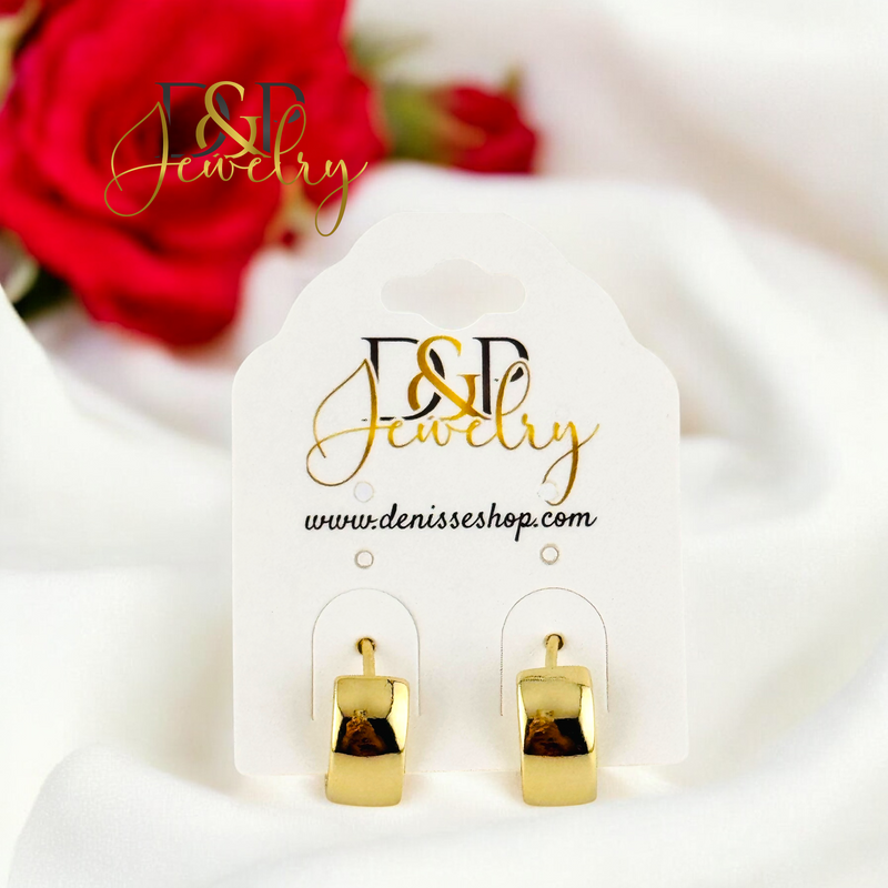 14K MEDIUM GOLD HOOP HP702