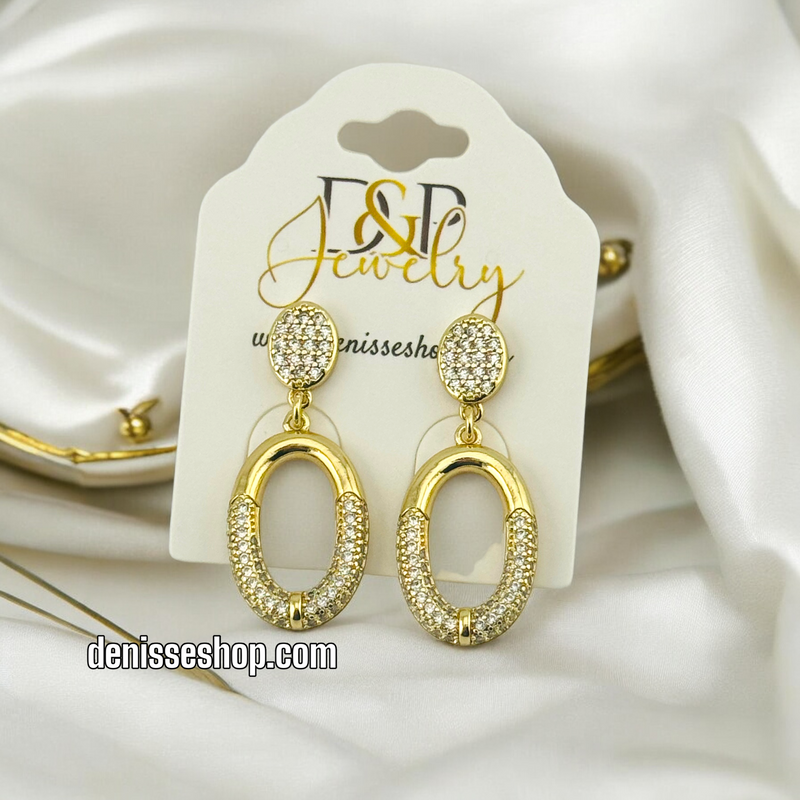 14K FASHION GOLD EARRING E649