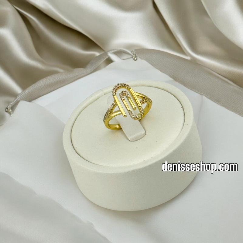 14K WOMEN/PAPERCLIP RING RG284