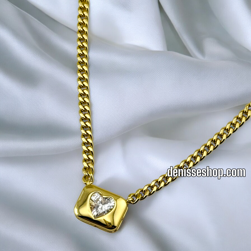 14K / WOMEN / HEART CHEST NECKLACE N122