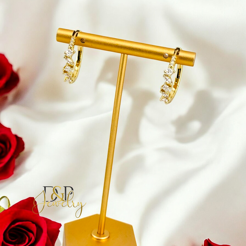 14K FANCY THIN HOOP HP699